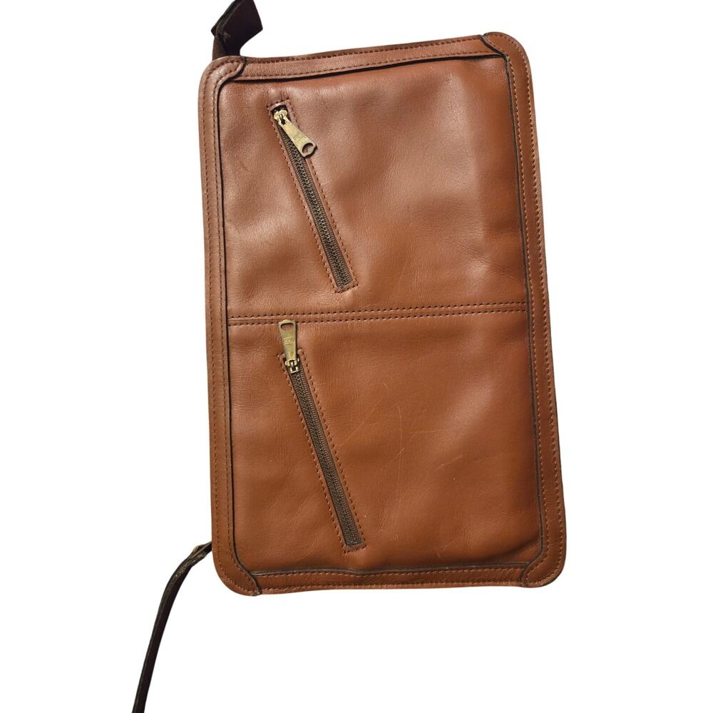 Vintage Leather Pouch with YKK zippers